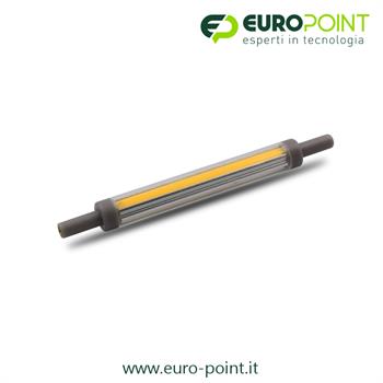 LAMPADA R7S LED 118MM Ø12mm 360° 9W LUCE CALDA