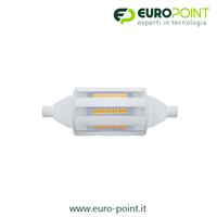 LAMPADA R7S LED BIANCO CALDO 9W 900LM 78mm Ø29mm