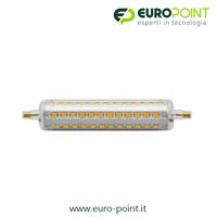 LAMPADA R7S LED BIANCO CALDO 10W 118MM DIMMERABILE