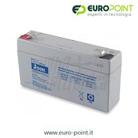 BATTERIA RICARICABILE AL PIOMBO 6V 1,3Ah AGM