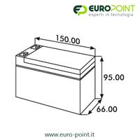 BATTERIA RICARICABILE AL PIOMBO 12V 9Ah
