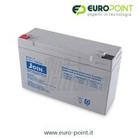 BATTERIA RICARICABILE AL PIOMBO 6V 12Ah AGM