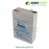 BATTERIA RICARICABILE AL PIOMBO 6V 3,2Ah AGM