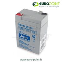 BATTERIA RICARICABILE AL PIOMBO 6V 4Ah AGM