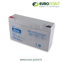 BATTERIA RICARICABILE AL PIOMBO 6V 7Ah AGM