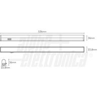BARRA LED 53,6cm 9W 230V BIANCO CALDO