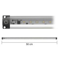 BARRA LED CON INTERRUTTORE 5W 50cm BIANCO CALDO 12Vdc