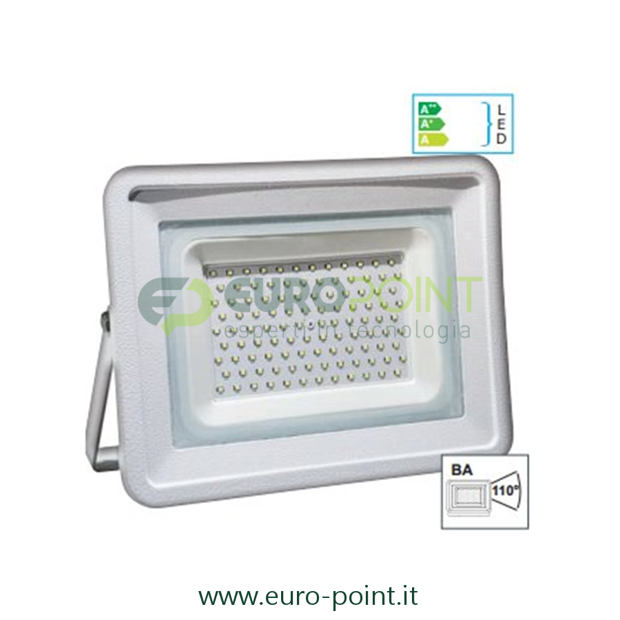 FARO LED SLIM DA ESTERNO 100W 230V BIANCO CALDO - FARI da ESTERNO - Euro  Point