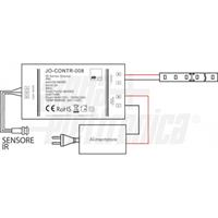 INTERRUTTORE DIMMER INFRAROSSO 12/24/36Vdc 8A