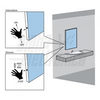 INTERRUTTORE DIMMER INFRAROSSO 12/24/36Vdc 8A