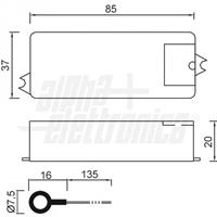 INTERRUTTORE DIMMER METAL-TOUCH 12/24/36Vdc 8A