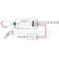DIMMER MONOCOLORE PUSH - RICEVITORE RF 8A