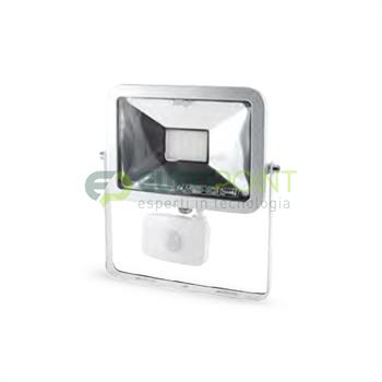 FARETTO LED SLIM 20W CON SENSORE PIR BIANCO NATURALE