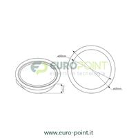 SUPPORTO LUCIDO DA INCASSO PER LAMPADE LED G4