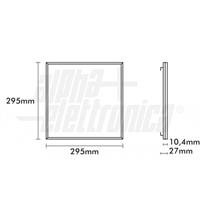 PANNELLO LED 30x30 cm 15W TRIWHITE BIANCO SELEZIONABILE