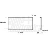 PANNELLO LED 30x60 cm 20W TRIWHITE BIANCO SELEZIONABILE