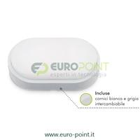 PLAFONIERA LED OVALE 14W - BIANCO CALDO