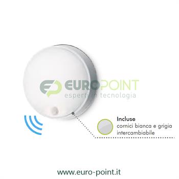 PLAFONIERA LED ROTONDA 14W BIANCO CALDO SENSORE MOVIMENTO