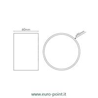 PLAFONIERA LED ROTONDA 8W BIANCO CALDO ø90mm
