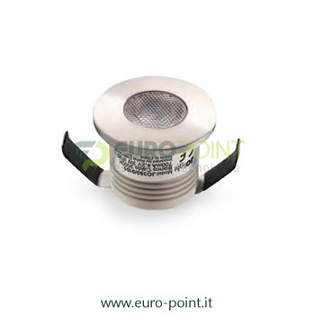 FARETTO LED DA INCASSO 2,5W TONDO - SATINATO - BIANCO CALDO