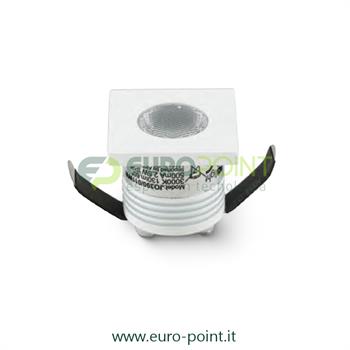 FARETTO LED DA INCASSO 2.5W QUADRATO - BIANCO NATURALE