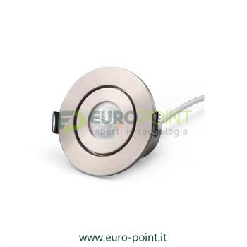FARETTO LED DA INCASSO 5W ø45mm - SATINATO - BIANCO CALDO