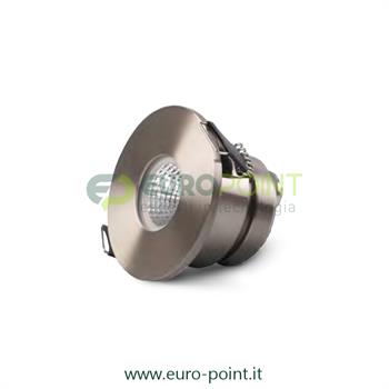 FARETTO LED DA INCASSO 5W - SATINATO - BIANCO CALDO