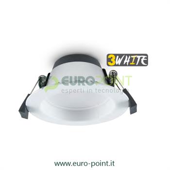 FARETTO LED DA INCASSO 10W TRIwhite BIANCO SELEZIONABILE