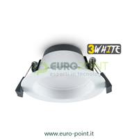 FARETTO LED DA INCASSO 10W TRIwhite BIANCO SELEZIONABILE