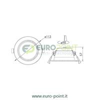 FARETTO LED DA INCASSO 10W TRIwhite BIANCO SELEZIONABILE