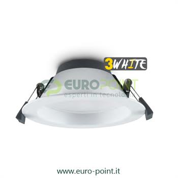 FARETTO LED DA INCASSO 14W TRIwhite BIANCO SELEZIONABILE