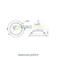 FARETTO LED DA INCASSO 18W TRIwhite BIANCO SELEZIONABILE