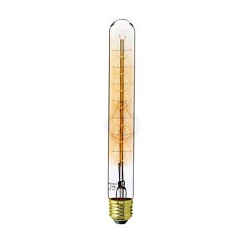 LAMPADA TUBOLARE AMBRATA CON FILAMENTO IN CARBONIO A VORTICE