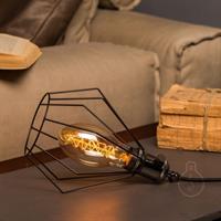 LAMPADA HIPSTER AMBRATA CON FILAMENTO IN CARBONIO A VORTICE