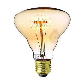 LAMPADA DIAMANTE AMBRATA FILAMENTO IN CARBONIO ORIZZONTALE