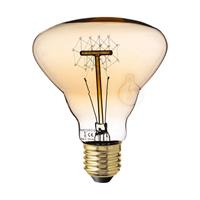 LAMPADA DIAMANTE AMBRATA FILAMENTO IN CARBONIO ORIZZONTALE