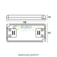 KIT CIELO STELLATO 10 LED SILVER LUCE BLU + ALIMENTATORE