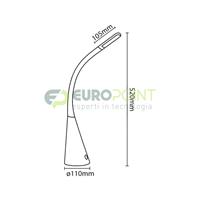 LAMPADA DA TAVOLO LED DIMMERABILE TOUCH 5W - GOLD