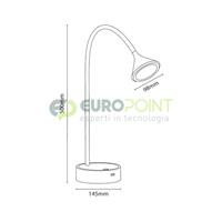 LAMPADA DA TAVOLO LED DIMMERABILE TOUCH 4.5W - BIANCA