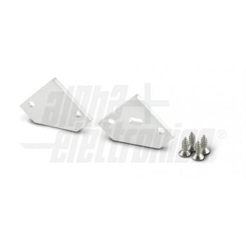 KIT 2 TAPPI BIANCHI X PROFILI IN ALLUMINIO -152B
