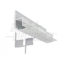 KIT PROFILO 2m IN ALLUMINIO AD ANGOLO + ACCESSORI