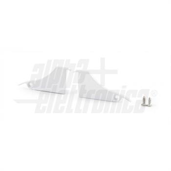 TERMINALE DI CHIUSURA PER PROFILO JO380/166 BIANCO