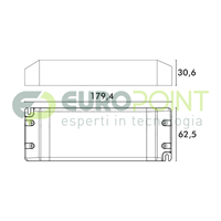 ALIMENTATORE TENSIONE COSTANTE 24V 100W SLIM PER LED