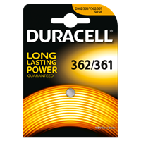 BATTERIA A BOTTONE 362/361 ALL’OSSIDO DI ARGENTO - DURACELL