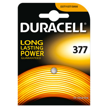 BATTERIA A BOTTONE 376/377 OSSIDO DI ARGENTO DURACELL