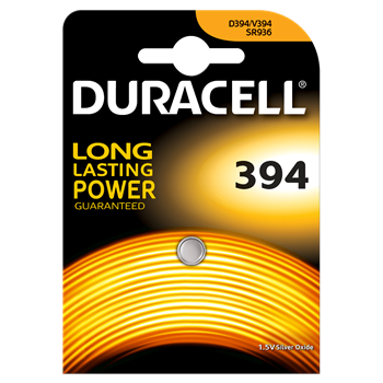 BATTERIA A BOTTONE 394/380 OSSIDO DI ARGENTO DURACELL