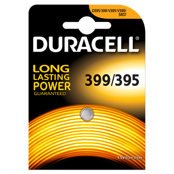 BATTERIA A BOTTONE 399/395 ALL’OSSIDO DI ARGENTO - DURACELL