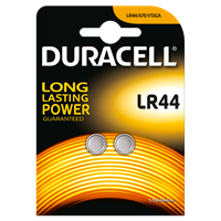 BLISTER 2 BATTERIE A BOTTONE ALCALINE LR44 - DURACELL
