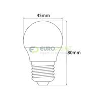 LAMPADA LED GOCCIA 6W 220V E27 BIANCO NATURALE
