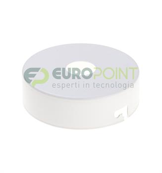 ROSONE IN METALLO Ø100mm BIANCO 1 FORO MULTIUSCITA